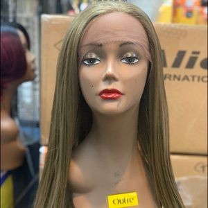 20 plus inch human blend lace front wig